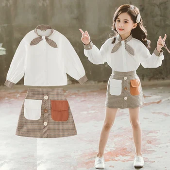 Girls Clothes Big Girls Fall Outfits Toddler Children Boutique Kids Clothing Set Preppy Style Shirt + Skirt 3 to 13 Years
Girls Clothes Big Girls Fall Outfits Toddler Children Boutique Kids Clothing Set Preppy Style Shirt + Skirt 3 to 13 Years