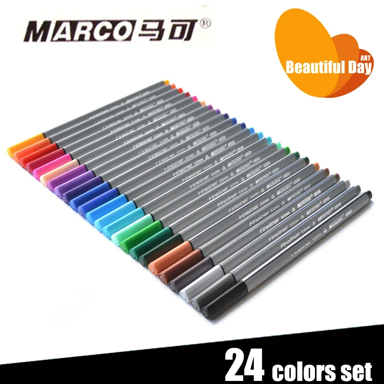 Good Quality !! MARCO professional triangle fine liner,micron pen 24 pieces full set
Good Quality !! MARCO professional triangle fine liner,micron pen 24 pieces full set