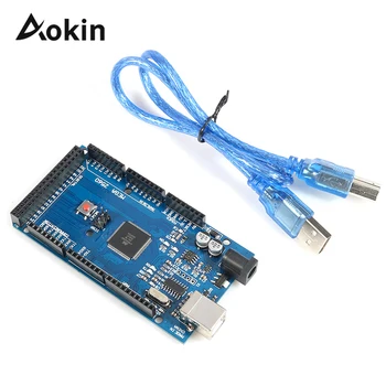 Mega 2560 R3 Mega2560 REV3 For Arduino 2560 MEGA2560 R3(ATmega2560-16AU CH340 CH340G) Board With USB Cable Compatible
Mega 2560 R3 Mega2560 REV3 For Arduino 2560 MEGA2560 R3(ATmega2560-16AU CH340 CH340G) Board With USB Cable Compatible