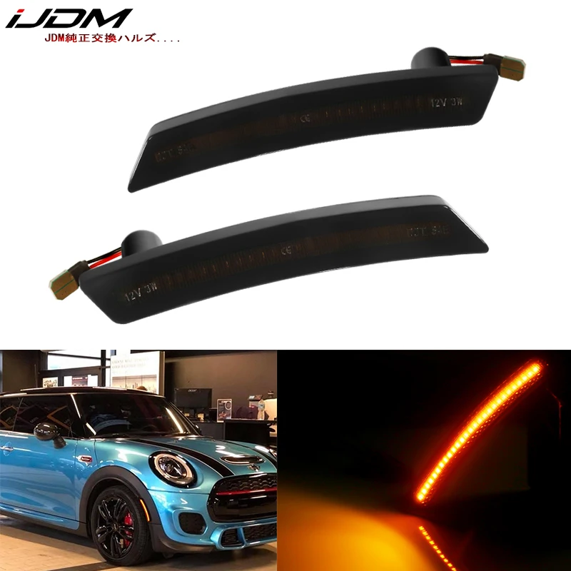 iJDM (2) Smoked Lens Amber Yellow LED Sidemarker Lamps For 02-08 MINI Cooper R50 R52 R53 1st Gen Front Sidemarker Lamps 12V
iJDM (2) Smoked Lens Amber Yellow LED Sidemarker Lamps For 02-08 MINI Cooper R50 R52 R53 1st Gen Front Sidemarker Lamps 12V