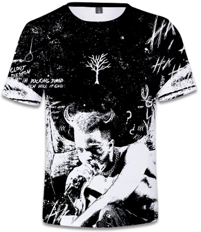 Popular 3D T-Shirt Men's Fashion Street Costume Hip Hop Style Raper Xxxtentacion 3D Print Men's T-Shirt Top
Popular 3D T-Shirt Men's Fashion Street Costume Hip Hop Style Raper Xxxtentacion 3D Print Men's T-Shirt Top