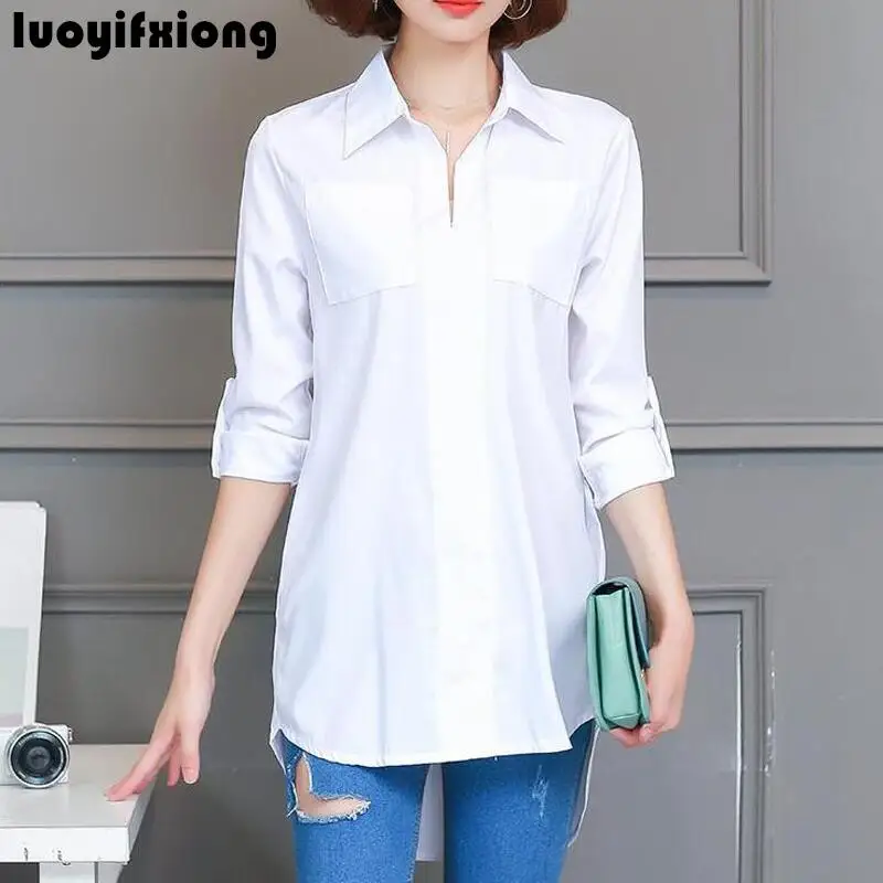 Long Sleeve Blouse Shirt Women Clothes Fashion 2019 Autumn Korean Style Casual Women Blouses Plus Size M-4XL Shirts Female Tops
Long Sleeve Blouse Shirt Women Clothes Fashion 2019 Autumn Korean Style Casual Women Blouses Plus Size M-4XL Shirts Female Tops