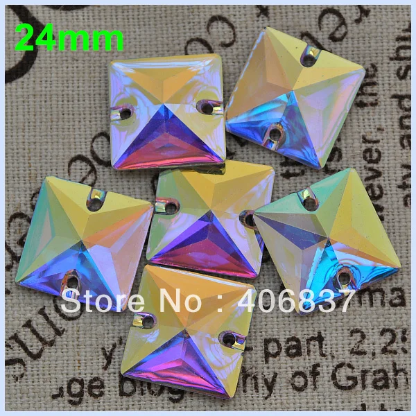 Free Shipping, 50pcs/Lot, 22mm Crystal AB / Clear AB Square sew on stones flat back resin sew on rhinestones
Free Shipping, 50pcs/Lot, 22mm Crystal AB / Clear AB Square sew on stones flat back resin sew on rhinestones