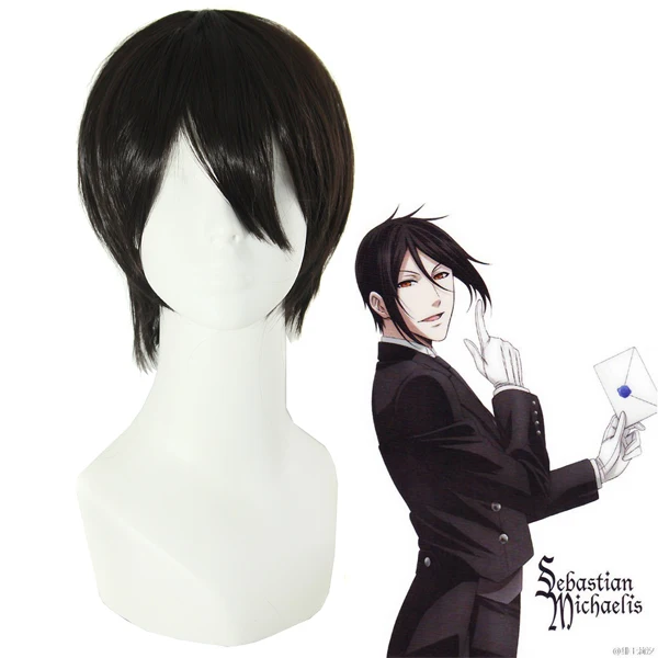 Kuroshitsuji Phantomhive Sebastian Michaelis Cosplay Wig Short Straight Hair Anime Black Butler Ciel
Kuroshitsuji Phantomhive Sebastian Michaelis Cosplay Wig Short Straight Hair Anime Black Butler Ciel