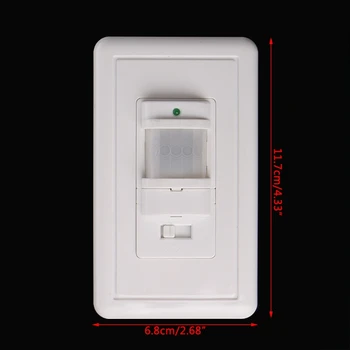 Auto On/Off Infrared PIR Occupancy Vacancy Motion Sensor Light Lamp Switch White Tool qiang
Auto On/Off Infrared PIR Occupancy Vacancy Motion Sensor Light Lamp Switch White Tool qiang