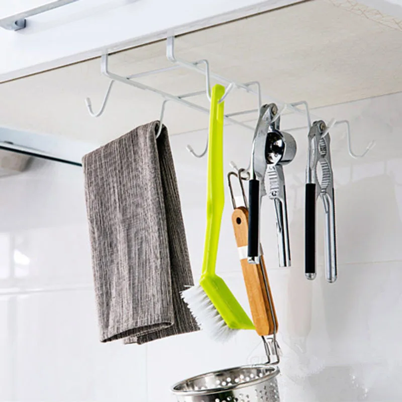 Kitchen Rack Kitchen Organizer Shelf 8 Hook Multi-function Hanger Cabinet Cup Holder Kitchen Organizer Double Row Dropshipping
Kitchen Rack Kitchen Organizer Shelf 8 Hook Multi-function Hanger Cabinet Cup Holder Kitchen Organizer Double Row Dropshipping