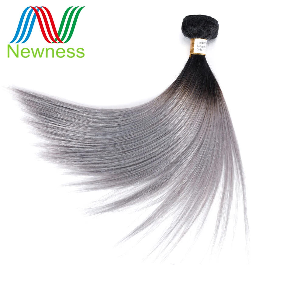 Newness Hair Brazilian Ombre T1B/Sliver Grey Pre-Colored Human Hair Bundles Remy Hair Extension 100% Human Hair Weaving
Newness Hair Brazilian Ombre T1B/Sliver Grey Pre-Colored Human Hair Bundles Remy Hair Extension 100% Human Hair Weaving