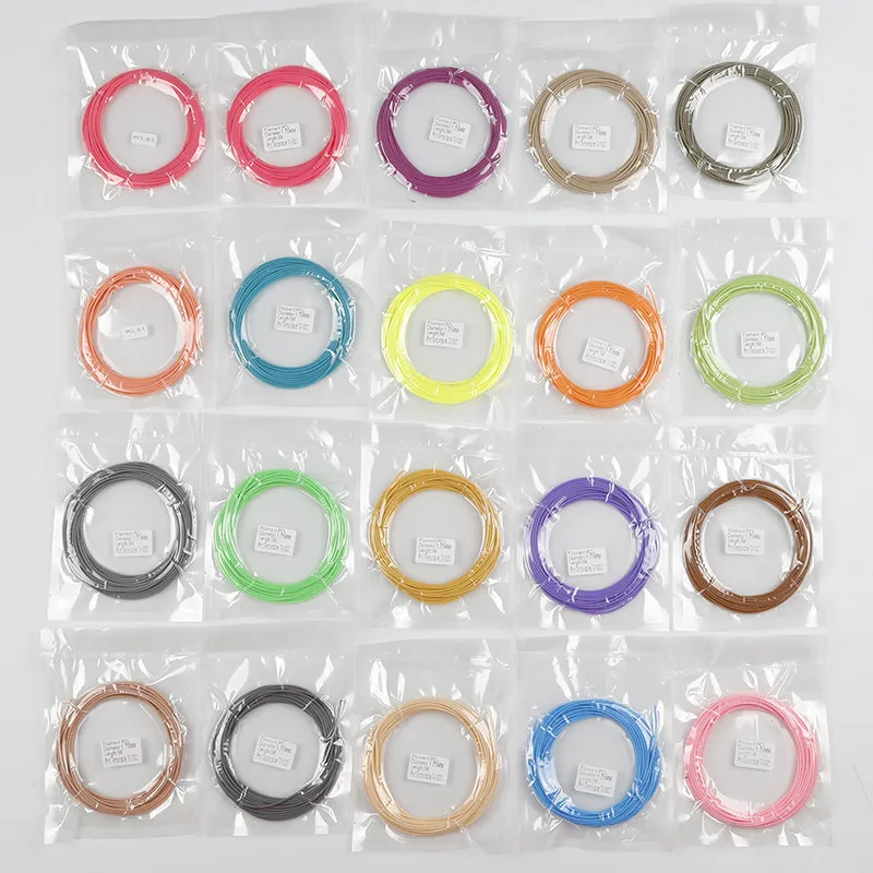 10pack/Set 5 Meters 1.75mm Filament Low Temperature 3D Pen Plastic Printer Material PCL Threads
10pack/Set 5 Meters 1.75mm Filament Low Temperature 3D Pen Plastic Printer Material PCL Threads