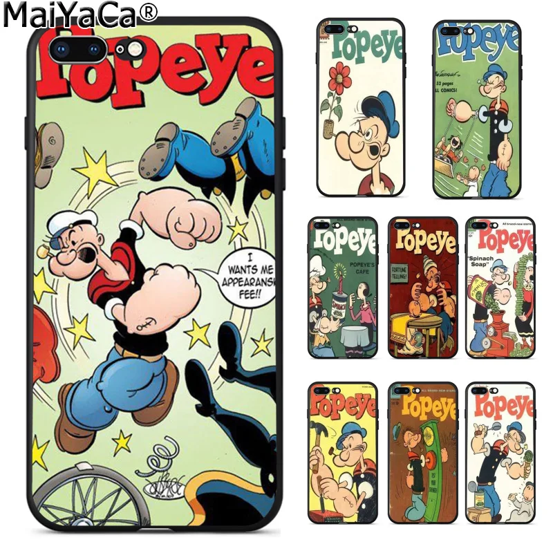 MaiYaCa Cartoon popeye Funny Phone Cover Coque for Apple iphone 11 pro 8 7 66S Plus X 5S SE XS XR XS MAX mobile Cover
MaiYaCa Cartoon popeye Funny Phone Cover Coque for Apple iphone 11 pro 8 7 66S Plus X 5S SE XS XR XS MAX mobile Cover