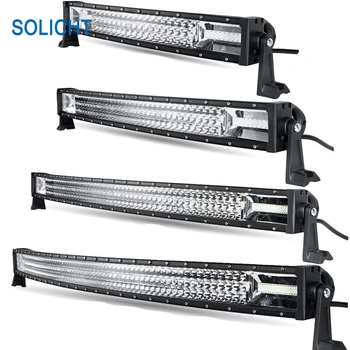 SOLICHT 22'' 120W 32'' 180W 42'' 240W 52" 300W Tri-row LED Offroad Light Bar Driving Vehicle Lamp Roof 4WD SUV ATV Barra 12V
SOLICHT 22'' 120W 32'' 180W 42'' 240W 52" 300W Tri-row LED Offroad Light Bar Driving Vehicle Lamp Roof 4WD SUV ATV Barra 12V