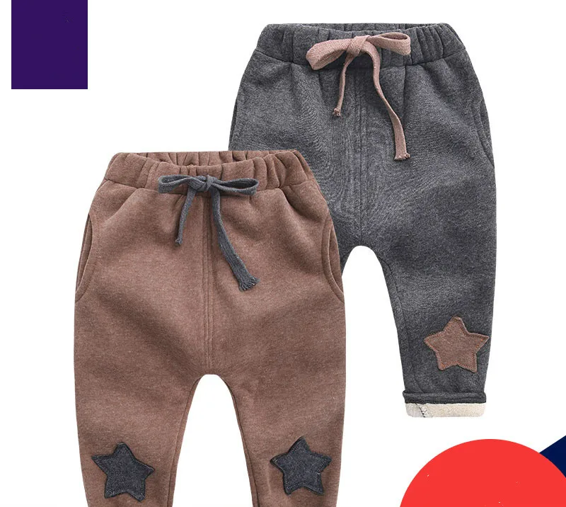 autumn winter children's clothing pure color cotton add wool bowknot patchwork elastic mid waist thick loose boys pants
autumn winter children's clothing pure color cotton add wool bowknot patchwork elastic mid waist thick loose boys pants