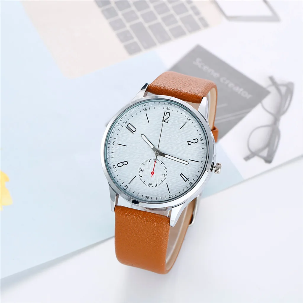 Фото Модные Бизнес Мужские часы классические ненавязчивые простые - купить