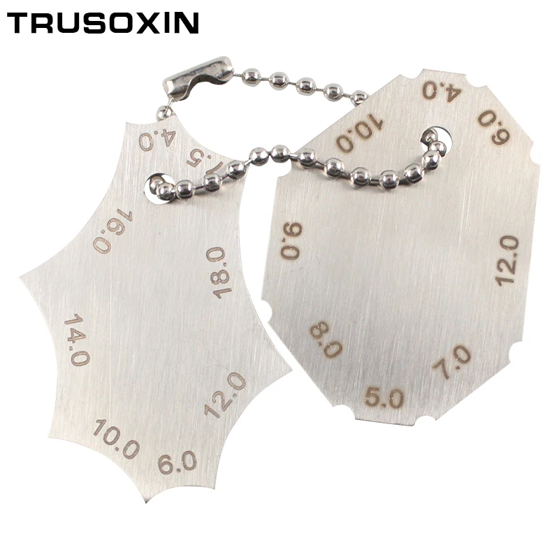New Welding tools Stainless Steel Welding Gauge Key Pocket Gage 2 pcs Set Weld Seam Test Ulnar Inspection Ruler
New Welding tools Stainless Steel Welding Gauge Key Pocket Gage 2 pcs Set Weld Seam Test Ulnar Inspection Ruler