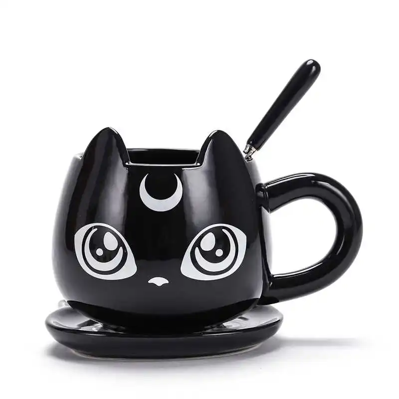 2019 New Creative Black Cat Ceramics Mugs Kids Breakfast Milk Cartoon Cups Office Afternoon Tea Coffee Mug with Tray
2019 New Creative Black Cat Ceramics Mugs Kids Breakfast Milk Cartoon Cups Office Afternoon Tea Coffee Mug with Tray