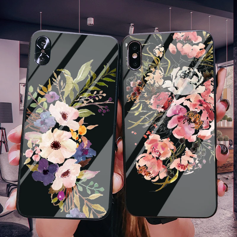 TIKITAKA Vintage Flower&leaves Glass Phone Case For iPhone X XR XS Max 6 6S 7 8 Plus Plants Floral Glossy Hard Back Cover Case
TIKITAKA Vintage Flower&leaves Glass Phone Case For iPhone X XR XS Max 6 6S 7 8 Plus Plants Floral Glossy Hard Back Cover Case