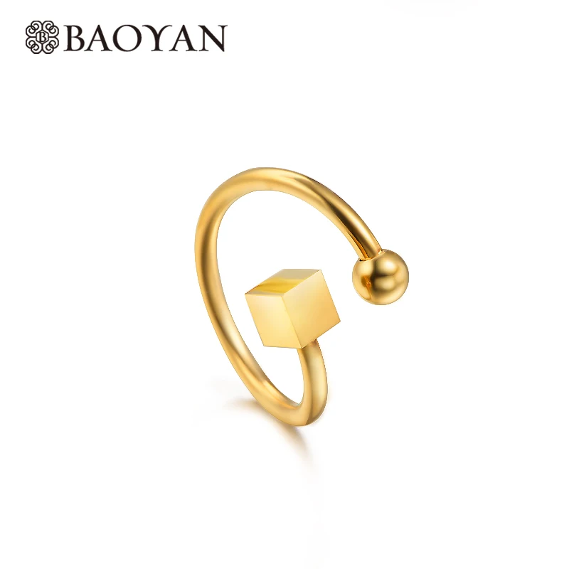 Baoyan Trendy Design Ball Square Irregular Ring For Women Gold Metal Stainless Steel Wedding Ring Anel Feminino Engagement Ring
Baoyan Trendy Design Ball Square Irregular Ring For Women Gold Metal Stainless Steel Wedding Ring Anel Feminino Engagement Ring