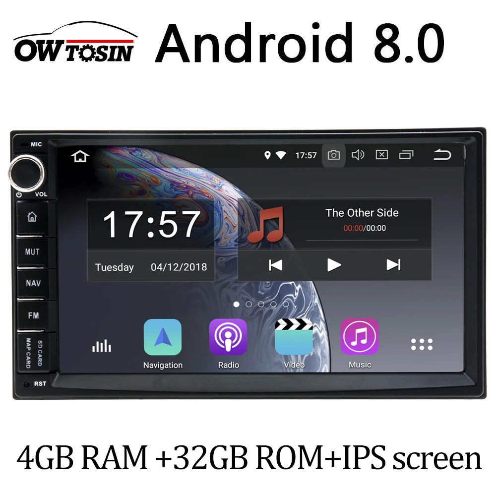 IPS 4GB RAM Octa Core PX5 1024*600 Double 2 DIN 2DIN Android 8.0 Car DVD player GPS Navigation Stereo Audio 2DIN Universal
IPS 4GB RAM Octa Core PX5 1024*600 Double 2 DIN 2DIN Android 8.0 Car DVD player GPS Navigation Stereo Audio 2DIN Universal