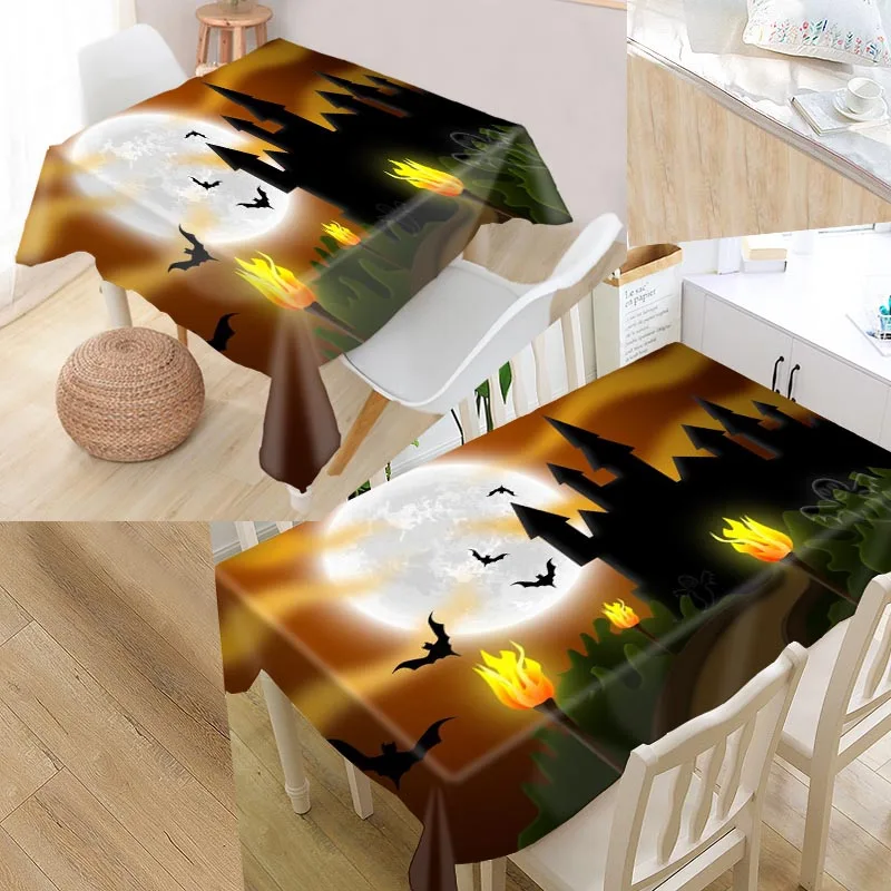 Custom Halloween Tablecloth Waterproof Oilproof Rectangular Home Wedding Tablecloth Textiles 
Custom Halloween Tablecloth Waterproof Oilproof Rectangular Home Wedding Tablecloth Textiles