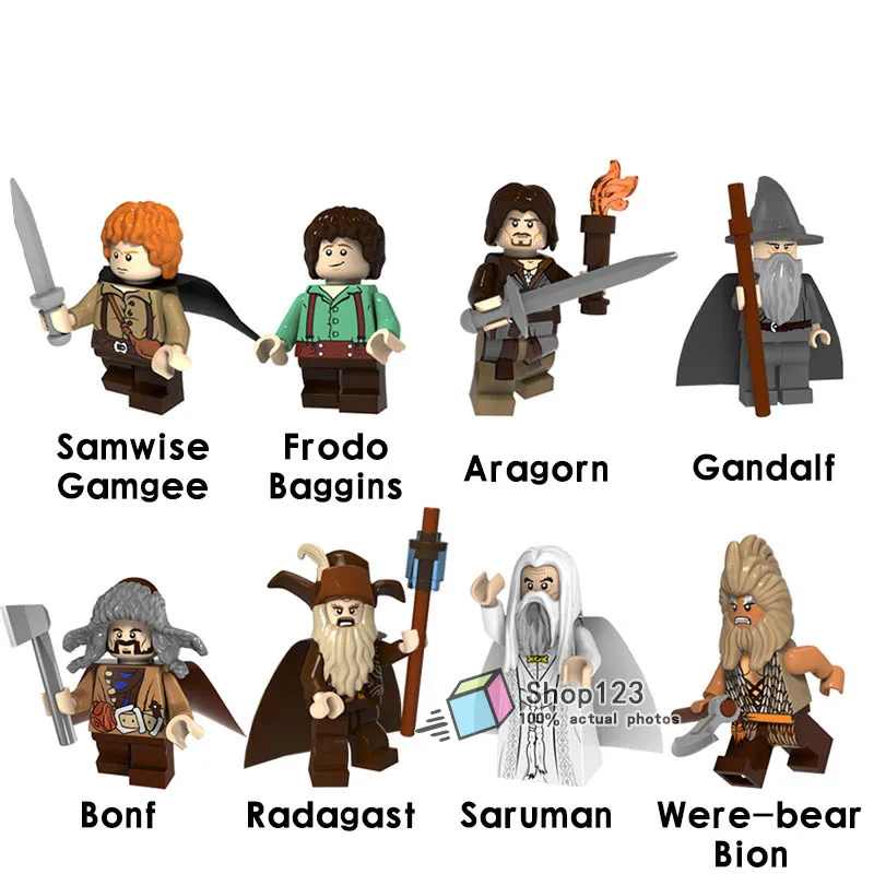 Lord of the Rings Aragon Gray Gandalf Bonf Rydgarst Saruman Frodo Mordor Orcs Building Blocks Gift Toys for Children Friend
Lord of the Rings Aragon Gray Gandalf Bonf Rydgarst Saruman Frodo Mordor Orcs Building Blocks Gift Toys for Children Friend