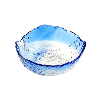 Large Transparent Blue Glass Bowls Irregular Bowls Fruit Dessert Salad Bowls and Tea Dishes Extremely Frozen Ice Crack Pot
Large Transparent Blue Glass Bowls Irregular Bowls Fruit Dessert Salad Bowls and Tea Dishes Extremely Frozen Ice Crack Pot