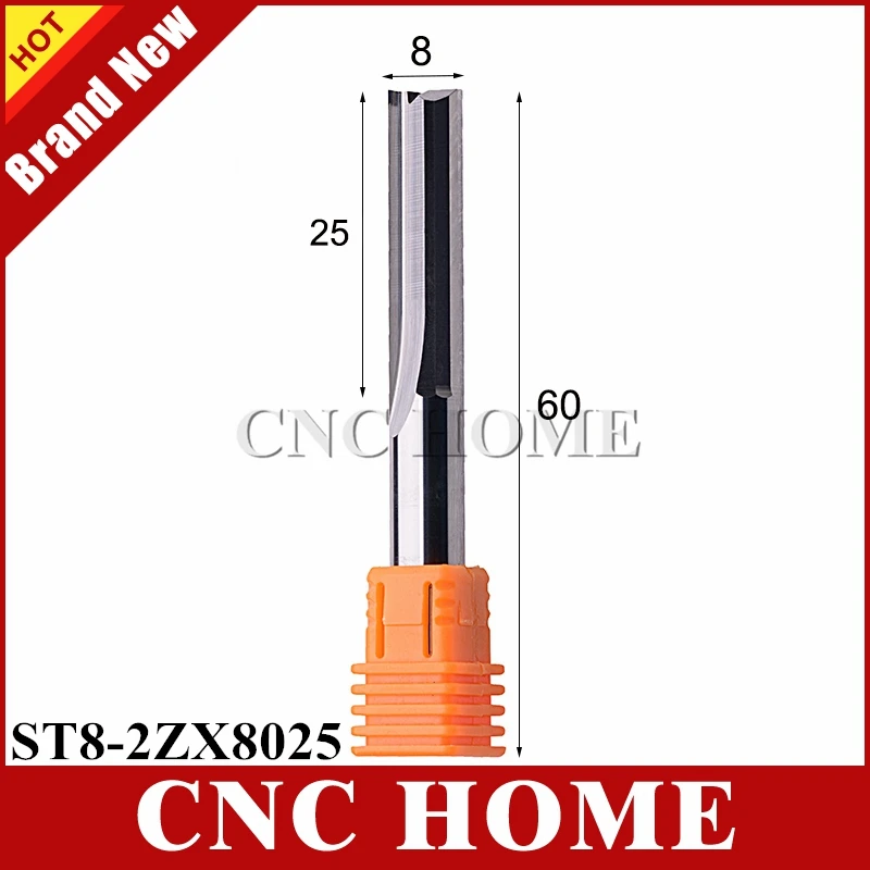 1pc 8*25mm Two Flutes Straight End Mill Carbide CNC Router Bits Slot Milling Cutter for Wood Foam MDF Cutting 8MM Shank
1pc 8*25mm Two Flutes Straight End Mill Carbide CNC Router Bits Slot Milling Cutter for Wood Foam MDF Cutting 8MM Shank