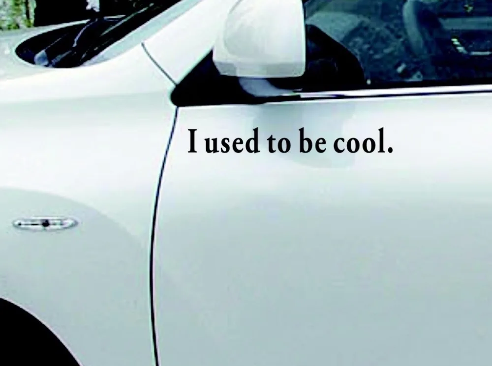 Matte Black I Used to Be Cool Funny Jdm sticker Bumper Window Vinyl Decal Stickers 20x2.5 | Игрушки и хобби