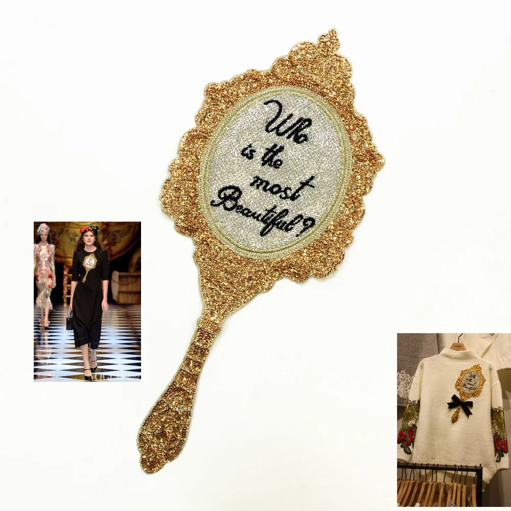 Magic mirror sequins letters patch of accessories Dress shirt mirror patch applique fabric quality
Magic mirror sequins letters patch of accessories Dress shirt mirror patch applique fabric quality