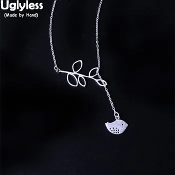Uglyless 100% Real 925 Sterling Silver Bird Chokers for Women Retractable Necklaces with Chains Hollow Leaves Pendants Jewelry
Uglyless 100% Real 925 Sterling Silver Bird Chokers for Women Retractable Necklaces with Chains Hollow Leaves Pendants Jewelry