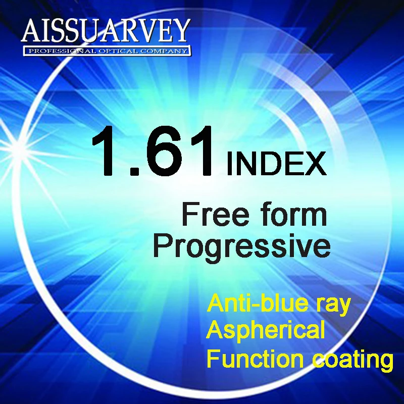 1.61 Index Free Form Progressive Lenses Anti-blue Ray Multifocal Aspherical Green Coating Clear Lens Bifocal Function Layers
1.61 Index Free Form Progressive Lenses Anti-blue Ray Multifocal Aspherical Green Coating Clear Lens Bifocal Function Layers