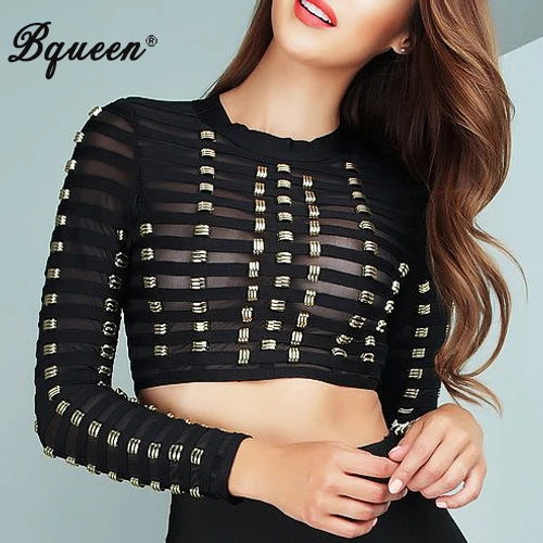 Bqueen 2017 New Women Sexy Short Coat Jacket Hand-beaded embroidery Mesh Lady Crop Top Bandage Long Sleeve Black
Bqueen 2017 New Women Sexy Short Coat Jacket Hand-beaded embroidery Mesh Lady Crop Top Bandage Long Sleeve Black