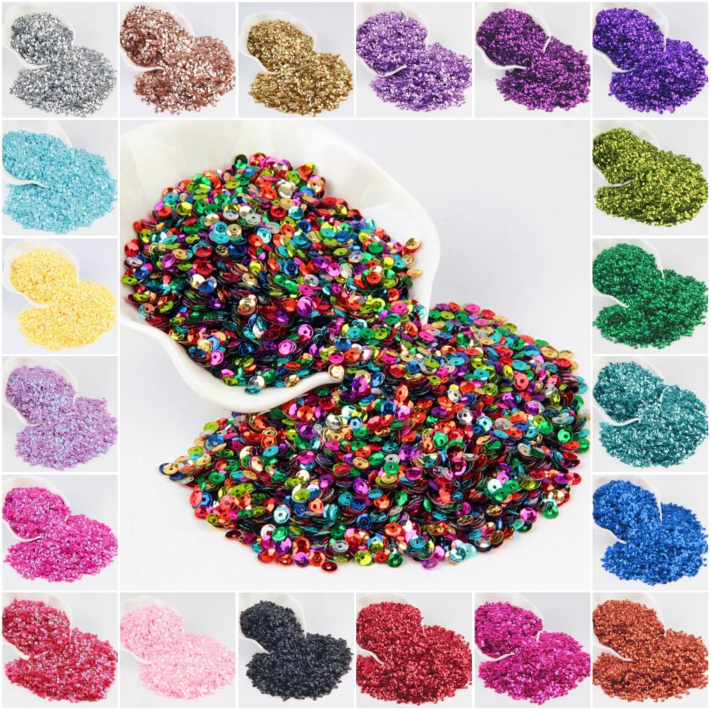 Paillettes 4mm Sequins Cup PVC Round Loose Sequin Paillette Sewing Wedding Craft Home Women Garment Diy Accessories Lentejuelas
Paillettes 4mm Sequins Cup PVC Round Loose Sequin Paillette Sewing Wedding Craft Home Women Garment Diy Accessories Lentejuelas