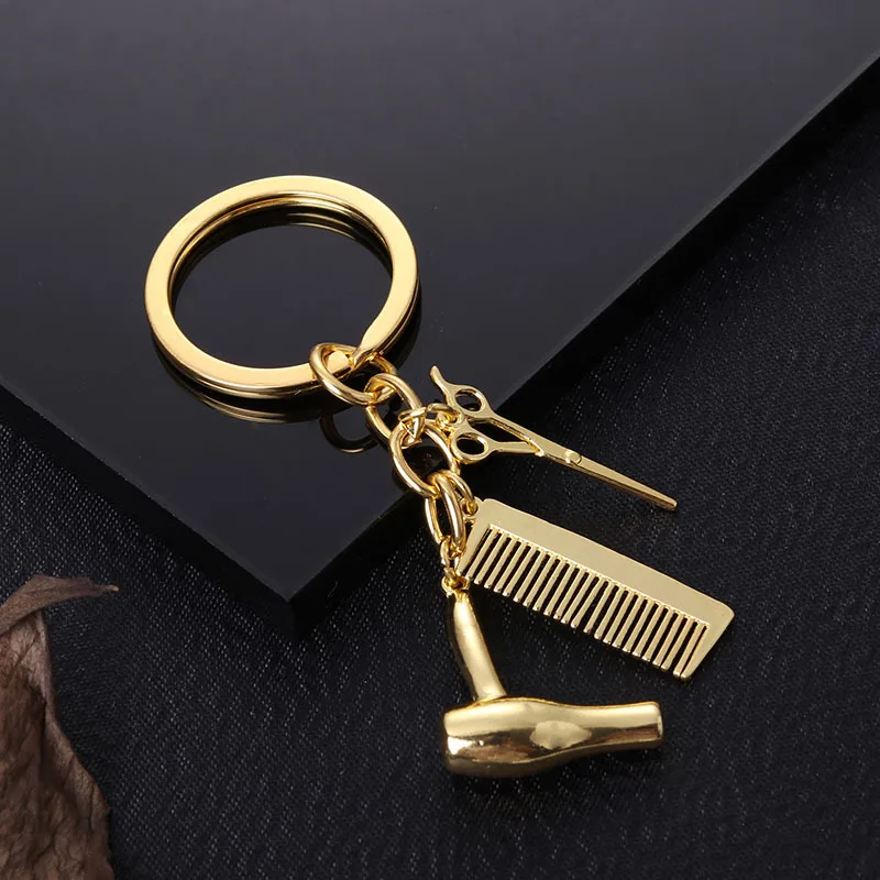Gadget Metal 2-color Creative Scissors Hair Comb Blower Three-piece Fine Pendant Car Key Ring Auto Accessories
Gadget Metal 2-color Creative Scissors Hair Comb Blower Three-piece Fine Pendant Car Key Ring Auto Accessories