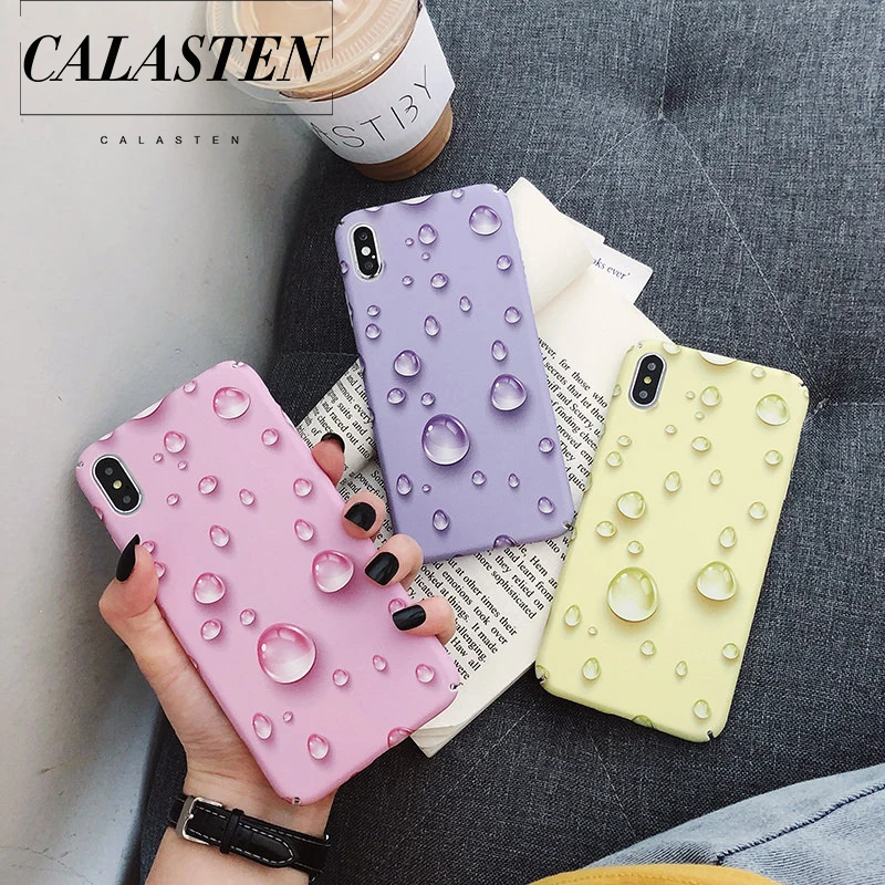 CALASTEN 3D Water Drop Phone Case For iPhone X XS Max XR 8 7 6 6S Plus Matte Hard PC Back Cover Coque For iphone 7 Plus Funda
CALASTEN 3D Water Drop Phone Case For iPhone X XS Max XR 8 7 6 6S Plus Matte Hard PC Back Cover Coque For iphone 7 Plus Funda