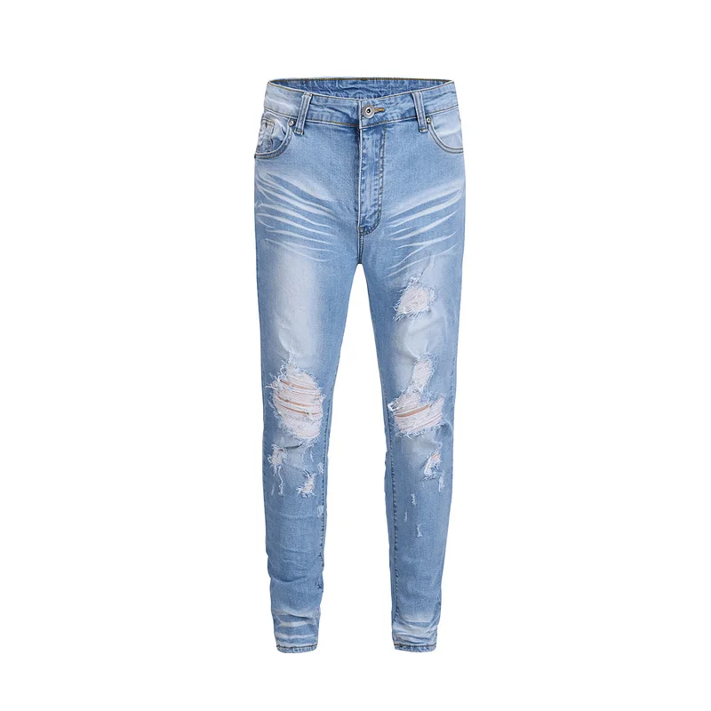 Ripped Jeans Men 2018 New Fashion High Street Denim Pants Men Classic Blue Jeans
Ripped Jeans Men 2018 New Fashion High Street Denim Pants Men Classic Blue Jeans