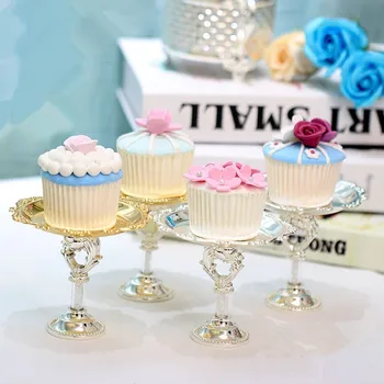 Mini Cake topper stand Cake plates Cake topper wedding in pair with crystal stems Dessert dish Cake tools
Mini Cake topper stand Cake plates Cake topper wedding in pair with crystal stems Dessert dish Cake tools