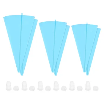 BESTOMZ 6pcs Silicone Pastry Bags Reusable Icing Piping Bags Baking Cookie Cake Decorating Bags for Wilton Standard Size Tips
BESTOMZ 6pcs Silicone Pastry Bags Reusable Icing Piping Bags Baking Cookie Cake Decorating Bags for Wilton Standard Size Tips