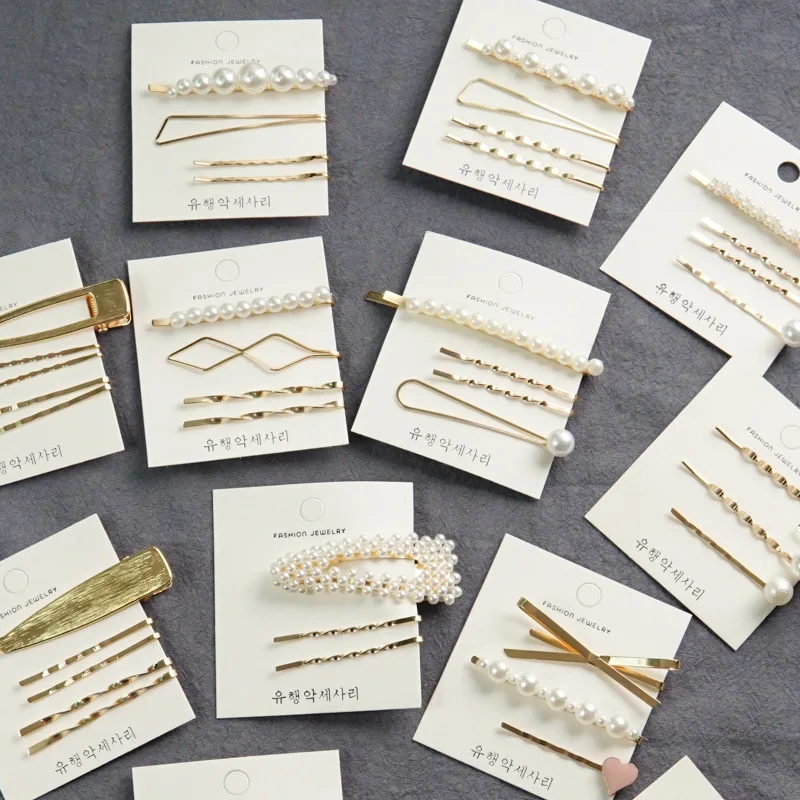 1Set Pearl Hair Clip for Women Bobby Pin Korean Design Snap Barrette Stick Hairpin Headwear Hair Clip Hair Styling Accessories
1Set Pearl Hair Clip for Women Bobby Pin Korean Design Snap Barrette Stick Hairpin Headwear Hair Clip Hair Styling Accessories