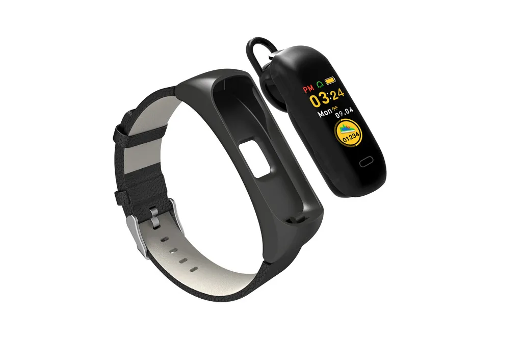 2 in 1 Bluetooth Headset Smart Bracelet GPS Tracker Leather Strap Detachable into Bluetooth Headset Smart Bracelet
2 in 1 Bluetooth Headset Smart Bracelet GPS Tracker Leather Strap Detachable into Bluetooth Headset Smart Bracelet
