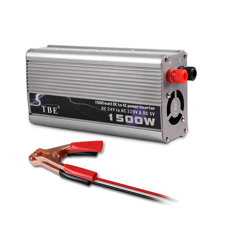 1500W DC 12V/24V to AC 220V Car Inverter with USB Port Power Converter Inverter Peak Power 3000W Auto Charger Adapter
1500W DC 12V/24V to AC 220V Car Inverter with USB Port Power Converter Inverter Peak Power 3000W Auto Charger Adapter