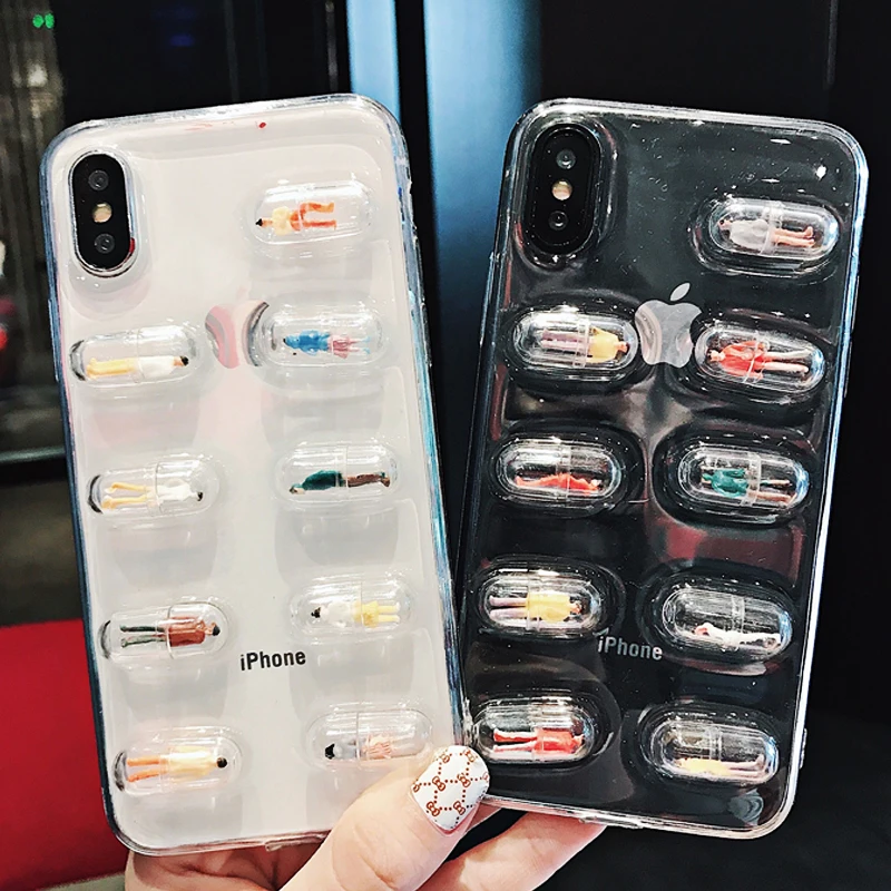LOVECOM Case For iPhone 6 6S Plus 7 8 Plus X DIY Capsule Pills Colorful Person TPU Soft Transparent Phone Cover Cases Coque
LOVECOM Case For iPhone 6 6S Plus 7 8 Plus X DIY Capsule Pills Colorful Person TPU Soft Transparent Phone Cover Cases Coque