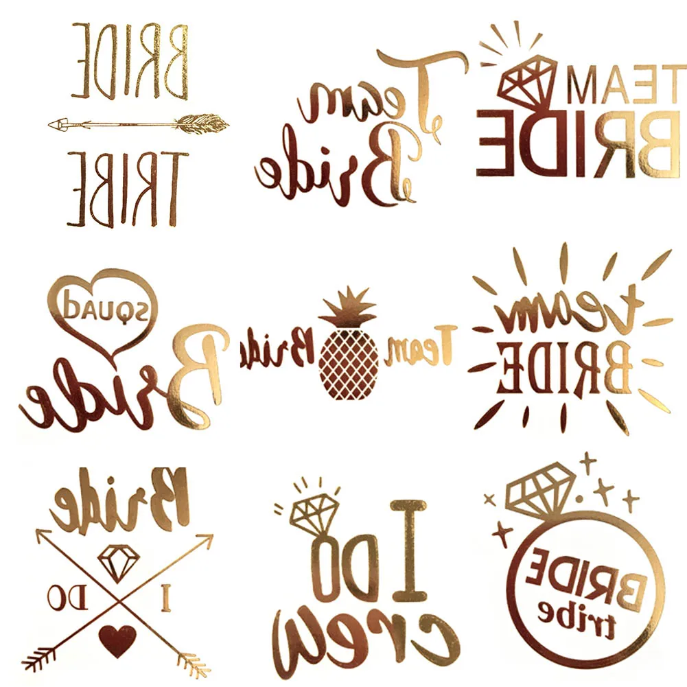1 Sheet Color Random Flash Bride Tribe Temporary Tattoo Sticker Bachelor Party Wedding Party Body Art Glitter Tattoo Decals
1 Sheet Color Random Flash Bride Tribe Temporary Tattoo Sticker Bachelor Party Wedding Party Body Art Glitter Tattoo Decals