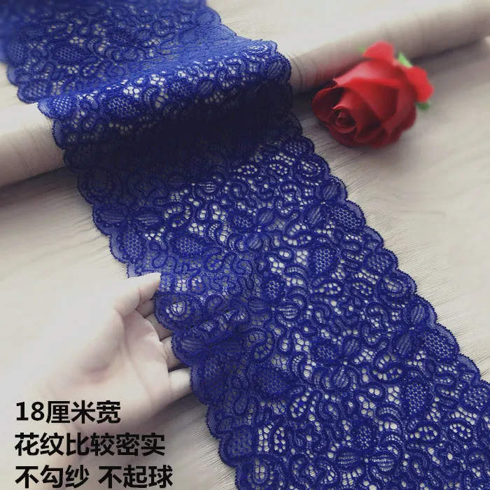 3 метра Royalblue эластичная кружевная отделка для DIY аксессуары пошива одежды