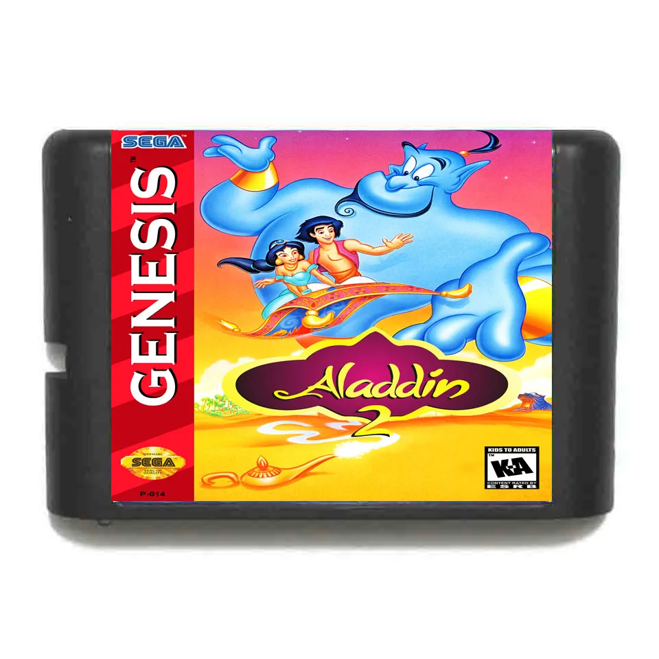 Игровая карта Sega MD Аладдин 2 для 16 битных игровых картриджей система Megadrive Genesis|sega