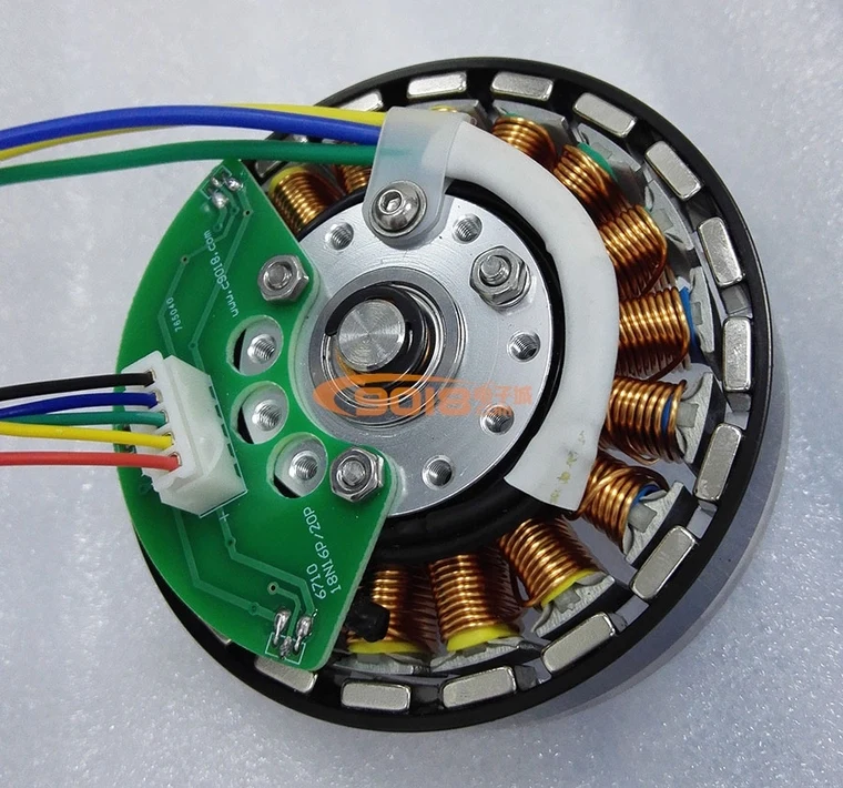 Disc type 12N16P DC brushless motor Permanent outer rotor motor