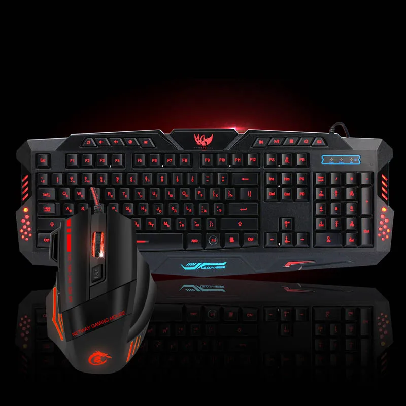 Professional Gaming Keyboard Mouse Combo Backlit LED Colorful Game Keyboard Mouse Set LSMK99
Professional Gaming Keyboard Mouse Combo Backlit LED Colorful Game Keyboard Mouse Set LSMK99