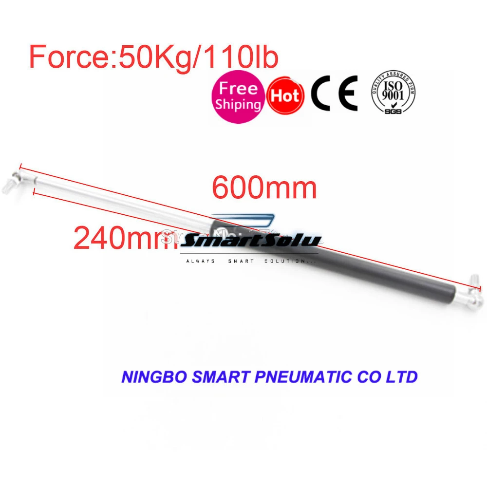 free shipping 600mm Central Distance M8 50KG/110lb Force 240mm Stroke Auto Gas Spring Damper Gas Spring Lift 600*240mm
free shipping 600mm Central Distance M8 50KG/110lb Force 240mm Stroke Auto Gas Spring Damper Gas Spring Lift 600*240mm
