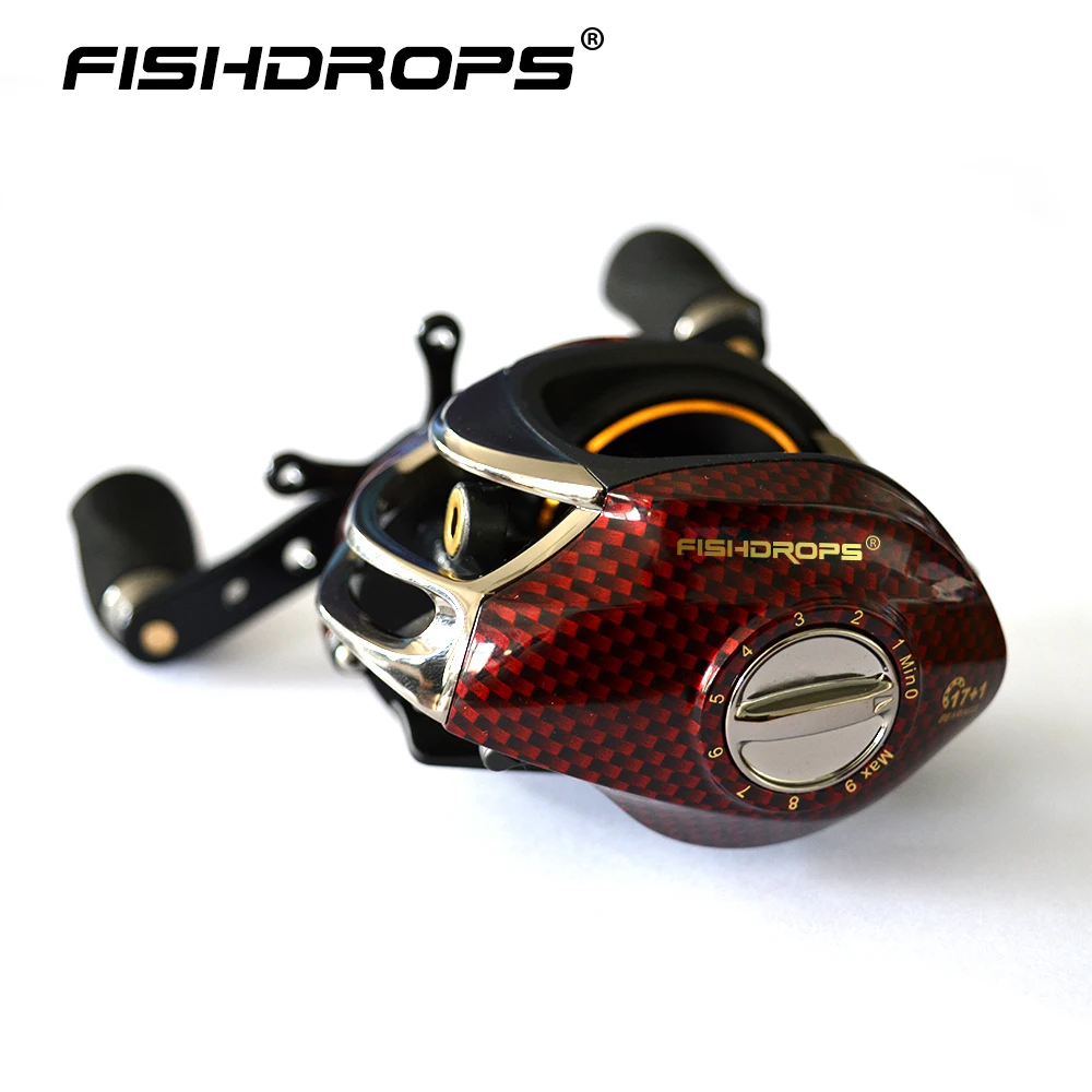 Fishdrops Red Cross Baitcasting Reel Cast Fishing reel Max drag 12.1LB Bait casting Fishing Reel 7.0:1 Fresh Salt water fishing
Fishdrops Red Cross Baitcasting Reel Cast Fishing reel Max drag 12.1LB Bait casting Fishing Reel 7.0:1 Fresh Salt water fishing