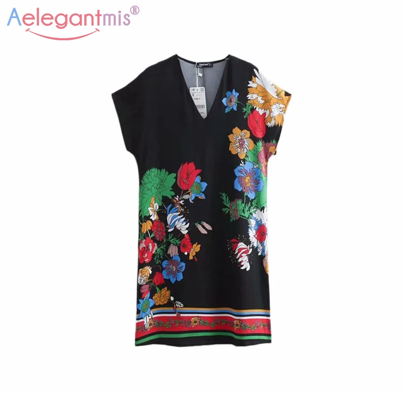Aelegantmis Vintage Flower Print Straight Dress Women Short Sleeve Mini Dress Lady Sexy Deep V-Neck Summer Dress Vestidos
Aelegantmis Vintage Flower Print Straight Dress Women Short Sleeve Mini Dress Lady Sexy Deep V-Neck Summer Dress Vestidos