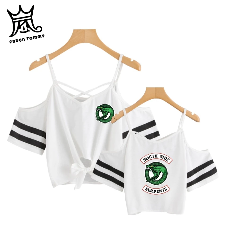 FRDUN TOMMY Riverdale South Side Serpent Sexy sleeveless Cotton sexy Tops T-Shirt Women Off-shoulder girl Women's Clothing
FRDUN TOMMY Riverdale South Side Serpent Sexy sleeveless Cotton sexy Tops T-Shirt Women Off-shoulder girl Women's Clothing