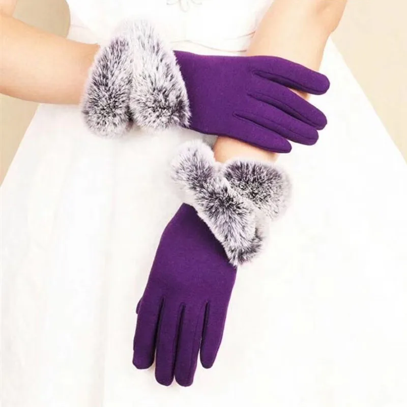 Warm Winter Womens Short Wool Gloves With Faux Rabbit Fur Soft Mittens Glove Female Lady Warm Driving Wrist Guantes Gloves
Warm Winter Womens Short Wool Gloves With Faux Rabbit Fur Soft Mittens Glove Female Lady Warm Driving Wrist Guantes Gloves